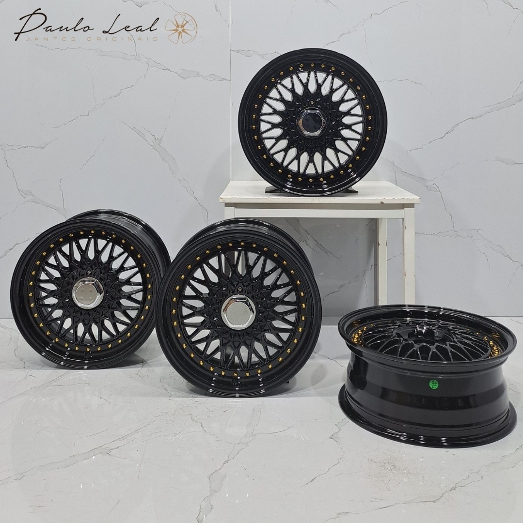 Jantes 15" Compatíveis BBS 4x100 4x114.3 Black 